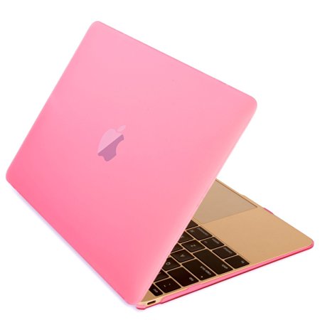 Mosiso New Macbook 12 Inch Case, Ultra Slim Smooth Matte Finish Hard Shell See Through Protective Cover for MacBook 12" with Retina Display A1534 (2016 / 2015 Newest Version), Pink