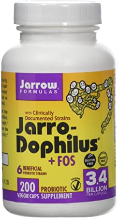 Jarrow Formulas Jarro-Dophilus Plus FOS Multivitamin Capsules, 200-Count