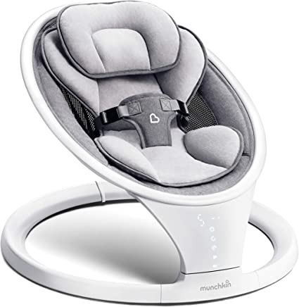 Bluetooth Enabled Lightweight Baby Swing with Natural Sway in 5 Speeds and Remote Control