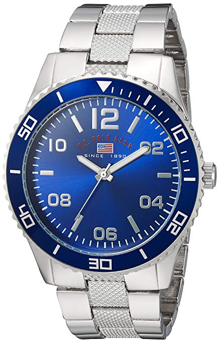 U.S. Polo Assn. Men's Quartz Metal and Alloy Casual Watch, Color:Silver-Toned (Model: US8609)