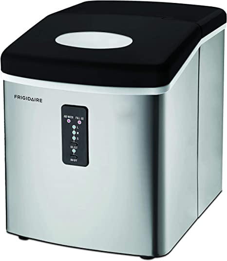 Frigidaire EFIC103 Ice Maker Machine Heavy Duty, Large Stainless Steel