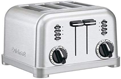 Cuisinart CPT-180FR 4-Slice Metal Classic Toaster (Certified Refurbished), Brushed Stainless