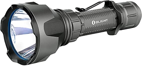 Olight Warrior X Turbo 1000 Meters Super-long Throw Distance 1100 Lumens Tactical LED Flashlight, 5000mAh 21700 Rechargeable Battery and Magnetic USB Charging Cable (Gunmetal Grey)