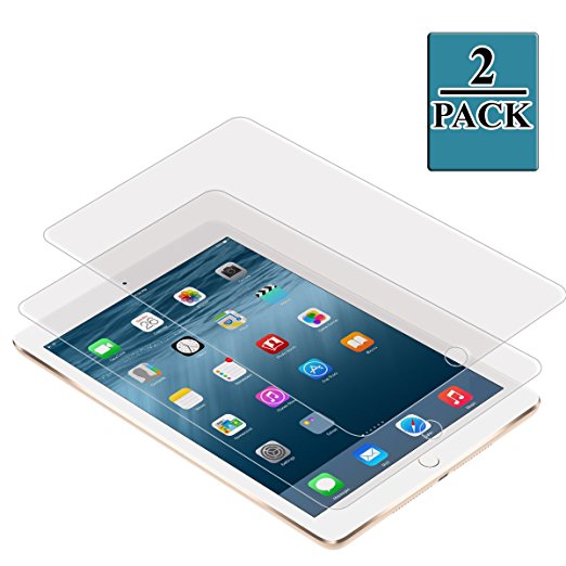 (2 pack) Screen Protector for iPad Pro 9.7 Inch, Bvanki® 9H Hardness 0.33mm Tempered Glass Screen Protector for Apple ipad pro 9.7" [3D Touch Compatible] [Lifetime Warranty]