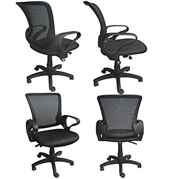 2xhome - Executive Manager Conference Mesh Computer Office Desk Mid Back Task Swivel Adjustable Chair