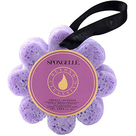 Spongelle French Lavender Beyond Cleansing Body Wash Infused Buffer 3 oz