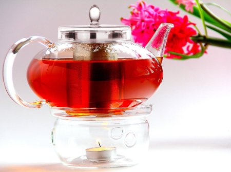 Glass Teapot Harmony, 42oz/1242ml with Tea Warmer Cozy Lead Free Special Glass No Drip by Tea Beyond