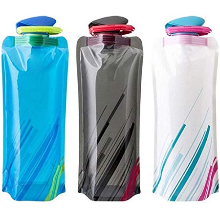 WINGONEER 3pcs 0.7L green new cover folding water bottle kettle cup outdoor picnic travel mountaineering