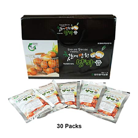 ROM AMERICA Korean Onion Juice Gift Set (Pack of 30) 100ml x 30 Packs 양파쥬스 선물세트