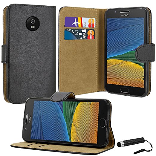 Moto G5 Case, Motorola Moto G5 Case Premium Quality Leather Wallet Case Cover with Stand Feature / Moto G5 Case