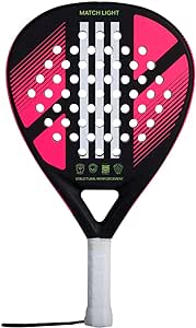 adidas Match Light 3.2 Padel Paddle, Pink/Lime (RK5GB4)