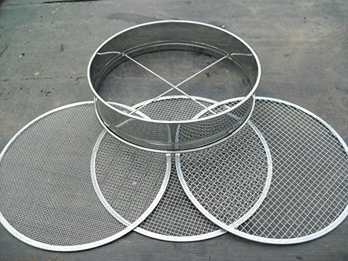 Soil Sieve Stainless Steel with 3 interchangable Mesh Sizes by All Things Bonsai