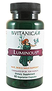 Vitanica Luminous, Hair, Skin and Nail Support, Vegan, 60 Capsules