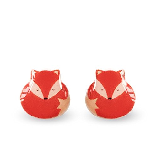 Fox Stud Earrings - Animal Stud Earrings - Cute Fox Stud Earrings - Fox Earrings - Stud Earrings - Animal Jewelry - Hypoallergenic Surgcial Steel Stud Earrings - Nickel Free Post Earrings - Fox