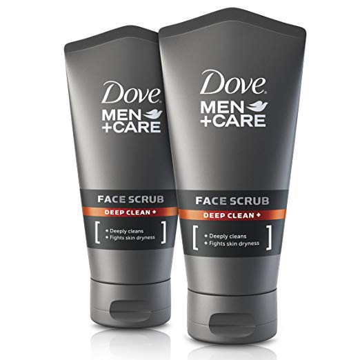 Dove Men   Care Deep Clean Face Scrub 150 ml - Pack of 2