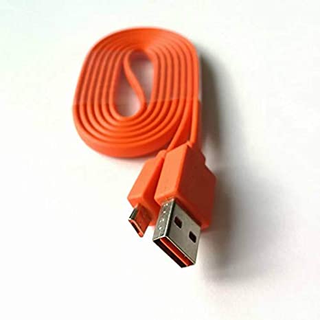Replacement Tour Flat Charging Power Cable Cord for JBL Charge 3, Charge 2, Flip 4, Pulse 2, Flip 2, Flip 3, Pulse, Go, Clip Plus, Clip, Micro II, Micro, Trip, Charge, Charge 2 Plus Speaker (100CM)