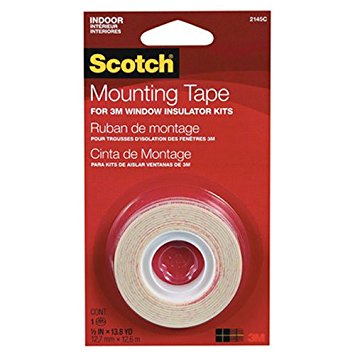 3M Indoor Window Film Mounting Tape, .5-Inch x 13.8-Yard, Clear, 1 Roll/Pack