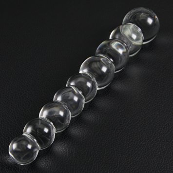 Lavani Glass Clear Crystal Massager Transparent Glass Bead Hand Erotic Toy Sex Toy for Women