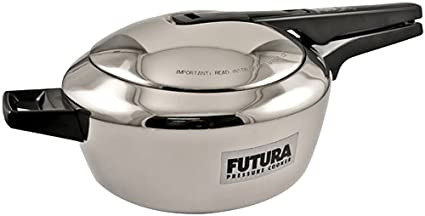 Futura Stainless Steel Pressure Cooker, 5-1/2-Litre