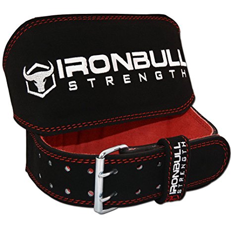 Weight Lifting Belt - 6-inch Padded Suede Leather Lifting Belt - Heavy Duty And Comfortable Back Support For Heavy Weight Lifting