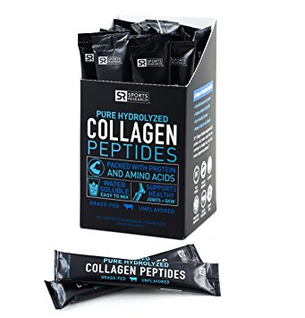 Premium Collagen Peptides | Grass-Fed, Certified Paleo Friendly, Non-Gmo and Gluten Free - Unflavored and Easy to Mix (20 Stick Packs)