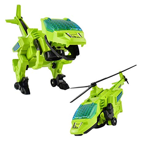 Magical Imaginary Helicopter Transform Plastic Dinosaur Transform Robot Dinosaur Toy Airplanes for Toddlers