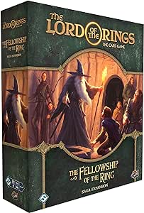 The Lord of the Rings The Card Game The Fellowship of the Ring SAGA EXPANSION - Cooperative Adventure Game, Strategy Game, Ages 14 , 1-4 Players, 30-120 Min Playtime, Made by Fantasy Flight Games