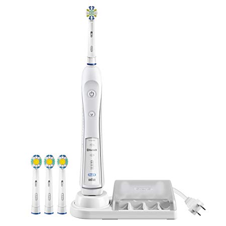 Oral-B Pro 5000 Electric Toothbrush Bundle with  3D White Replacement Head, 3 Count