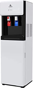 Avalon A6WHT A6 Bottom Loading Cooler Dispenser-Hot & Cold Water, Child Safety Lock, Innovative Slim Design (White), free standing