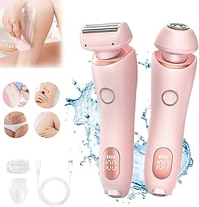 Modira Shaver, The Modira Shaver, Modira Mermaid Shaver, Waterproof Electric Razor for Women, 2 in 1 Electric Shaver Razors for Women, Women Electric Shaver (Pink)