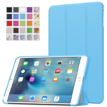 MoKo iPad Mini 4 Case - Ultra Slim Lightweight Smart-shell Stand Cover Case With Auto Wake  Sleep for Apple iPad Mini 4 2015 edition 79 inch iOS Tablet Light BLUE