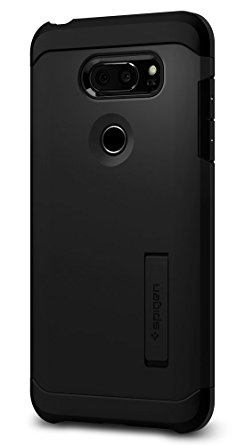 Spigen Tough Armor LG V30 Case with Kickstand and Extreme Heavy Duty Protection and Air Cushion Technology for LG V30 (2017) - Black