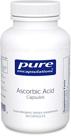 Pure Encapsulations - Ascorbic Acid 1 Gram - Hypoallergenic Vitamin C Supplement for Antioxidant Support* - 90 Capsules