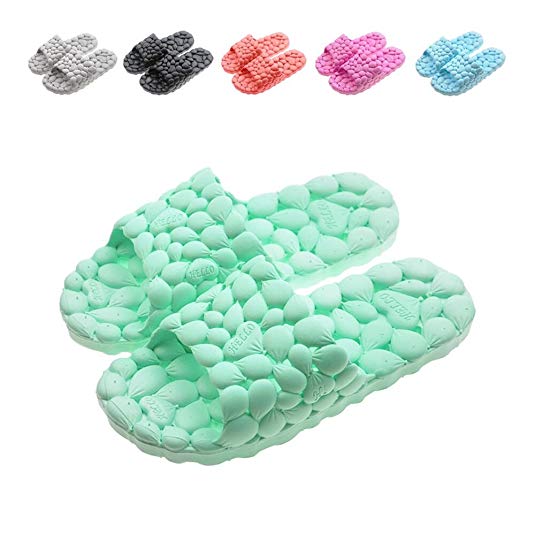 PROCHE Women/Men Summer Bath Slipper Hollow Indoor Sandal Anti-Slip Water Leakge Shower Shoes Breathable Odorless