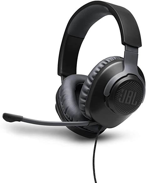 JBL Quantum 100 Wired Over-Ear Gaming Headset with Detachable Mic - Black