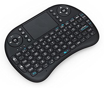 Shenfan 2.4GHz Wirelesss Keyboard With Touchpad Mouse for PC, Android TV Box, Black