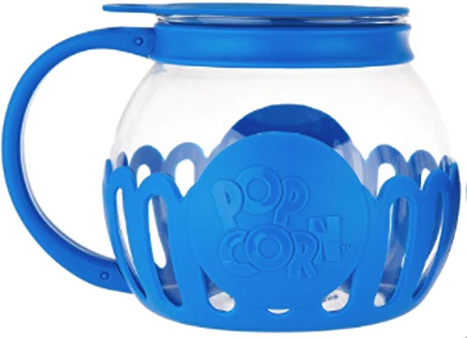 Ecolution Kitchen Extras 1.5-Quart Glass Popcorn Popper -Dishwasher Safe (BLUE)