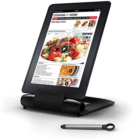 Prepara iPrep Foldable/Adjustable e-Reader, Phone and Tablet Stand for iPads/iPad Air/iPad Mini, Black