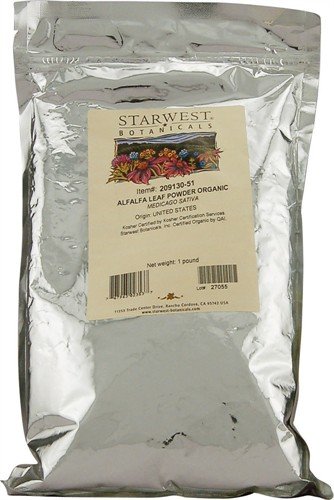 Starwest Botanicals Organic Alfalfa Leaf Powder 1 Lbs