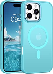 BENTOBEN for iPhone 16 Pro Max Case 2024, Phone case iPhone 16 Pro Max Magnetic Case [Compatible with Mag Safe] Translucent Matte Slim Shockproof Protective Cover for iPhone 16 Pro Max 6.9" Teal Blue