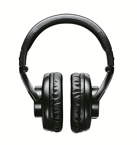 Shure SRH440-E Professional Headphones, accurate audio across an extended range, collapsible, black