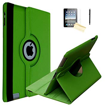 iPad Air Case, JYtrend (R) Rotating Stand Smart Case Cover Magnetic Auto Wake Up/Sleep for iPad Air (Air 1) A1474 A1475 A1476 (Light Green)