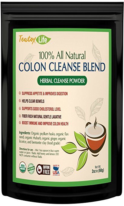 Slim Fast Colon Detox cleanse, colon cleanser for flat tummy stomach detox, promote 14 or 28 day weight loss | Made in USA| USDA Certified