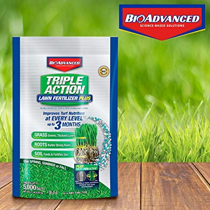 BioAdvanced 709861F Science-Based Solutions Lawn Weed and Feed, 5,000 Sq Ft, Granules