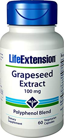 Life Extension Grapeseed Extract 100 Mg, 60 Count