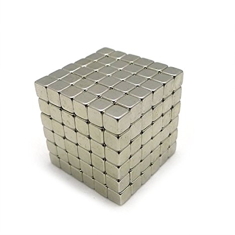 Magnetic cube,216PCS Magic Cubes Building Blocks Educational Toys Stress Relief Toy Games Square Cube Magnets develops intelligence (5MM)