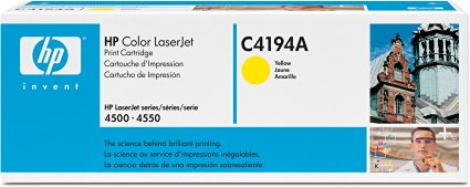 HP Laserjet 640A  Yellow Toner in Retail Packaging (C4194A)
