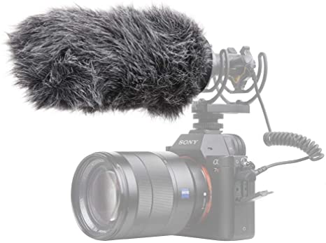 Pergear VideoMic Deadcat Windscreen - Outdoor Wind Cover Muff Mic Windshield Fur Filter for Deity V-Mic D3 Pro D3 Pro Kit Microphone