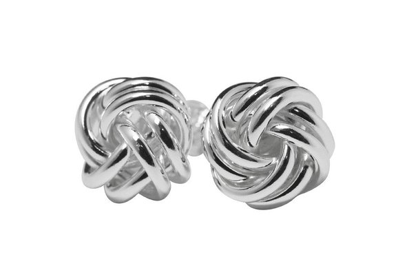apop nyc "Knotty" Sterling Silver Love Knot Earrings 10mm [Jewelry]