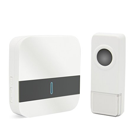 Wireless Doorbell, Aogek 52 Melodies and 300M/1000Feet Operating Range Portable Plug-in,（Soho Style）